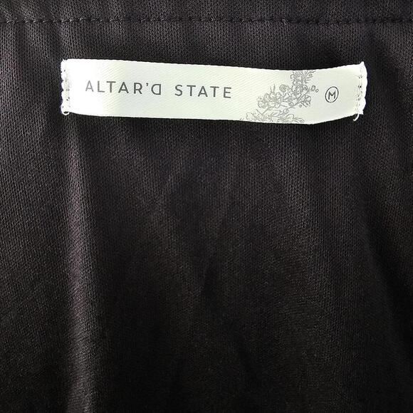 Altar'd State Black Tiered Goth Whimsigoth Mini Dress - Size M - Picture 4 of 6